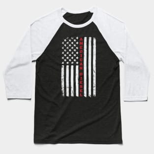 American Diesel Power Flag USA Baseball T-Shirt